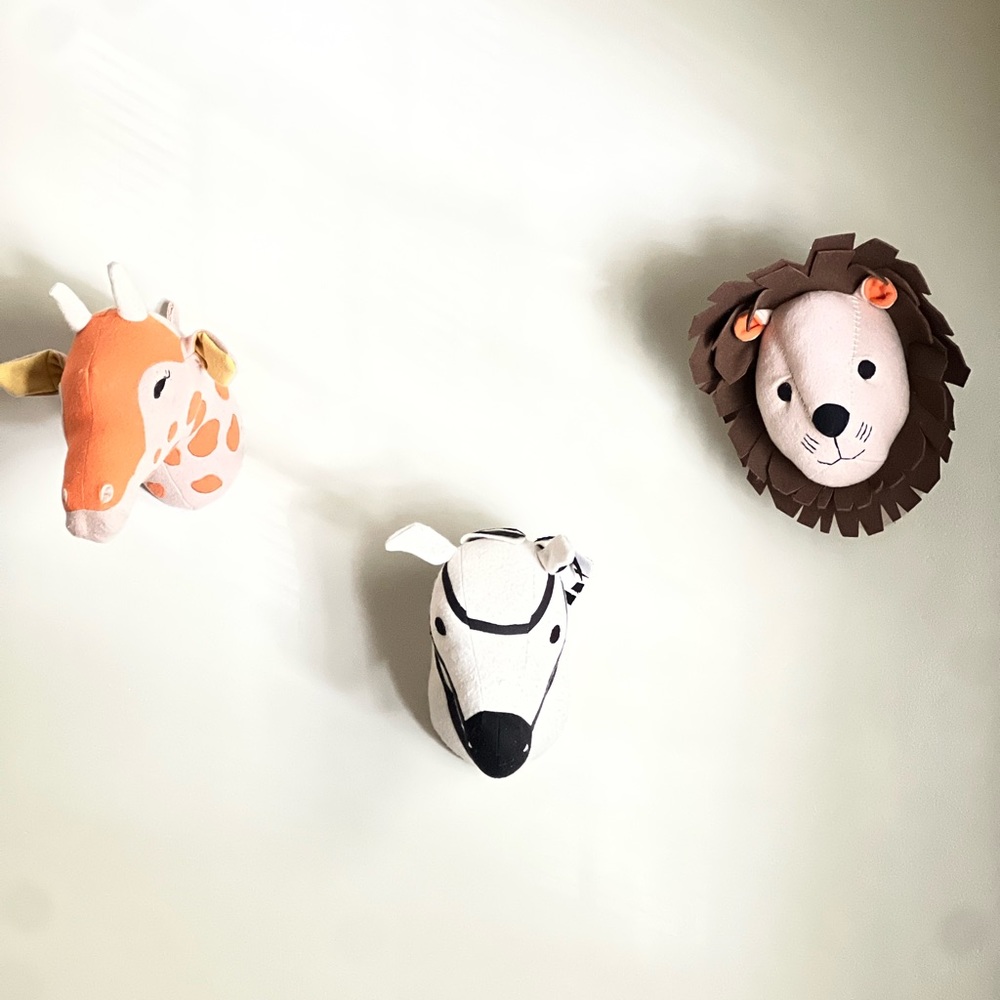 Pillow Fort Plush Animal Heads